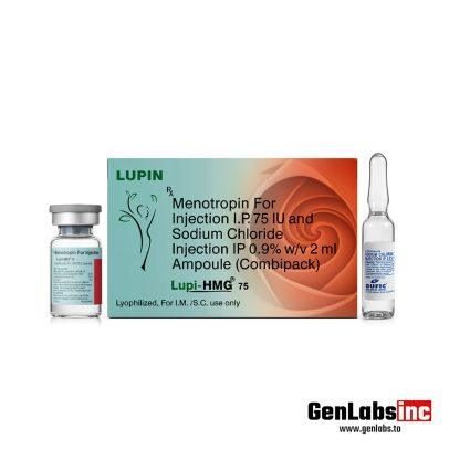 Hmg – ( Menotropin For Injection IP 75 IU And Sodium Chloride Injection IP 0.9% W/v 2ml Ampoule ) – Lupin