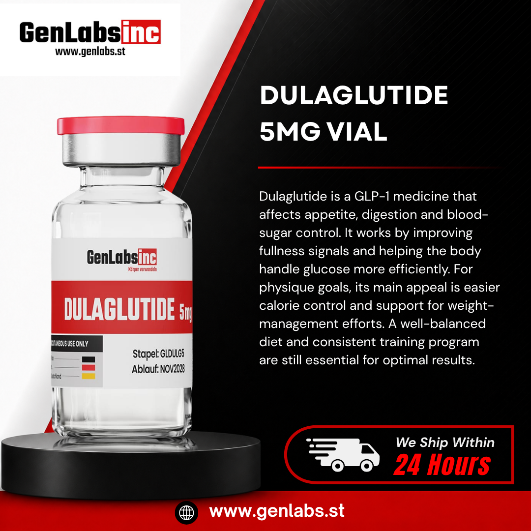 Dulaglutide 5mg Vial – (with Bacteriostatic Water) – Genlabs - Image 2