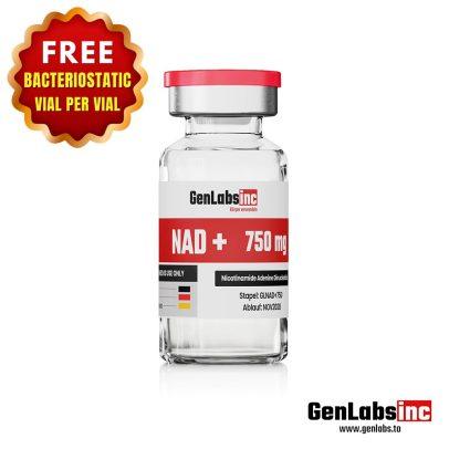 NAD+ 750 mg  (nicotinamide Adenine Dinucleotide) Vial – (with Bacteriostatic Water) – Genlabs
