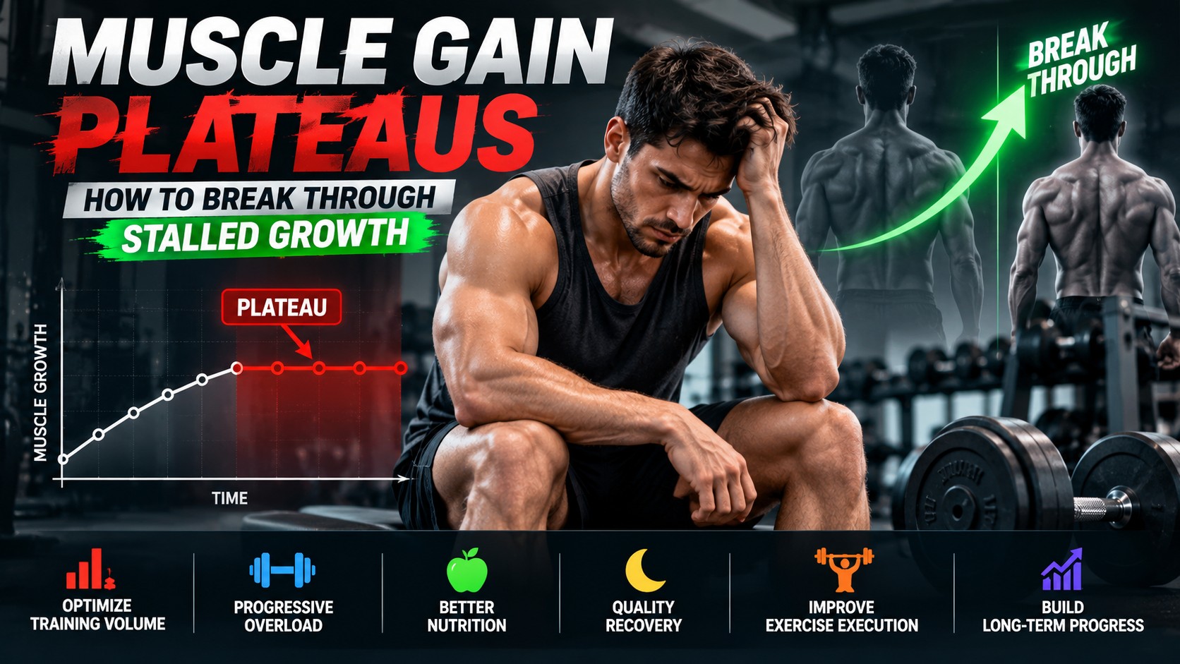 Muscle Gain Plateaus: 7 Powerful Ways to Restart Better Growth